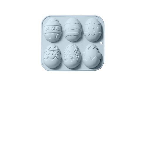 6-piece Silicone Mold For Different Easter Eggs Chocolate Mold