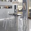 Stackable Clear Acrylic Dining Chair for Indoor or Outdoor Use
