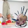 1pc, Halloween Skull Knife Holder For Kitchen