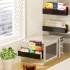 4 Pack Magnetic Spice Storage Rack Organizer for Refrigerator and Oven, Fridge Organizers and Storage
