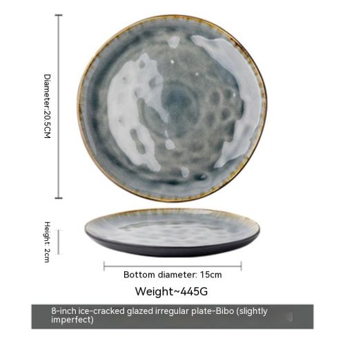 Good-looking 75 Inch Crackle Glaze Meal Bowl Profiled Salad Bowl