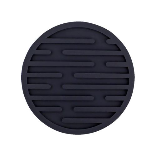 Striped Round Silicone Coaster Set
