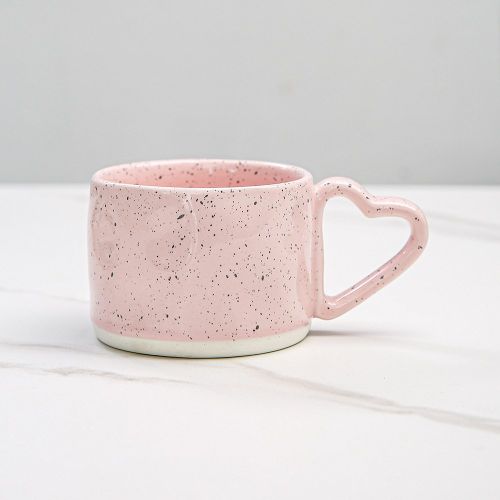 Heart-shaped Handle Ceramic Cup