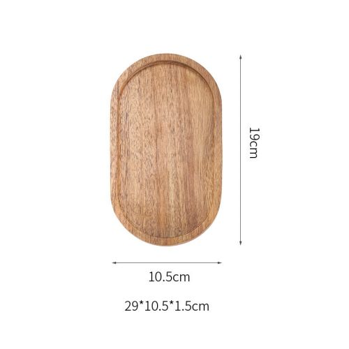 Japanese Simple Walnut Tray Household Solid Wood Retro Tray