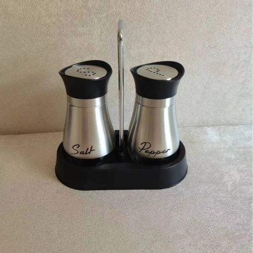 Stainless Steel Glass Spiced Salt Bottle