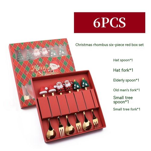 Creative Stainless Steel Christmas Spoon Kit