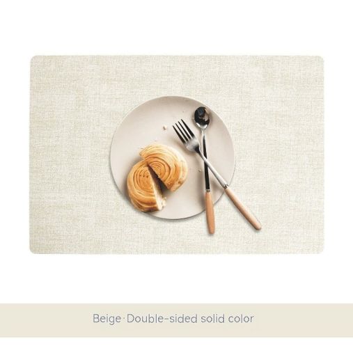 Simple Table Mat Leather Meal Waterproof And Heat Insulation